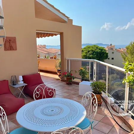La Frégate - Grand Avec Vue Sur La - Piscine Appartamento Carqueiranne